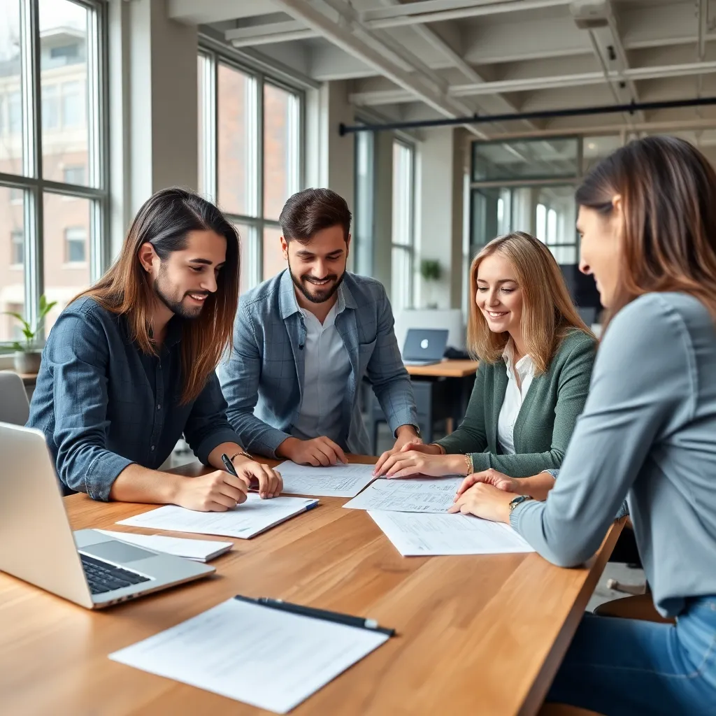 Ondernemer werkt aan financiële planning op laptop