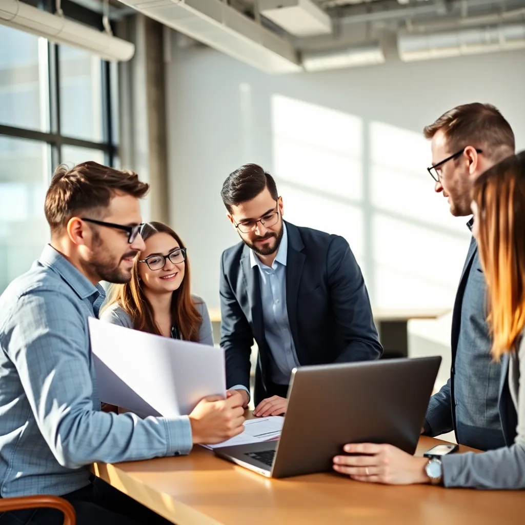 Startende ondernemers bespreken financiële strategie